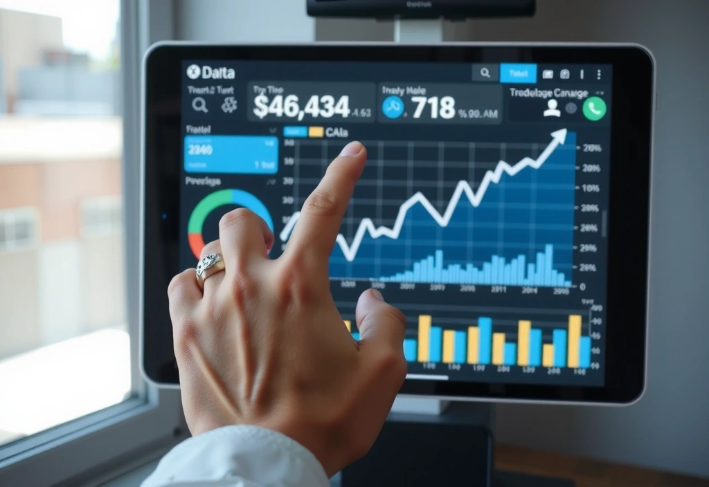 Data dashboard highlighting insights